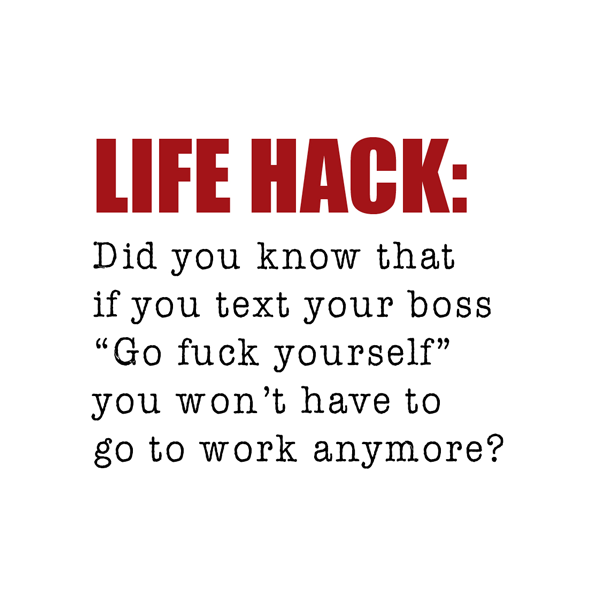 DMU005 - Life Hack - Funny Work Mug
