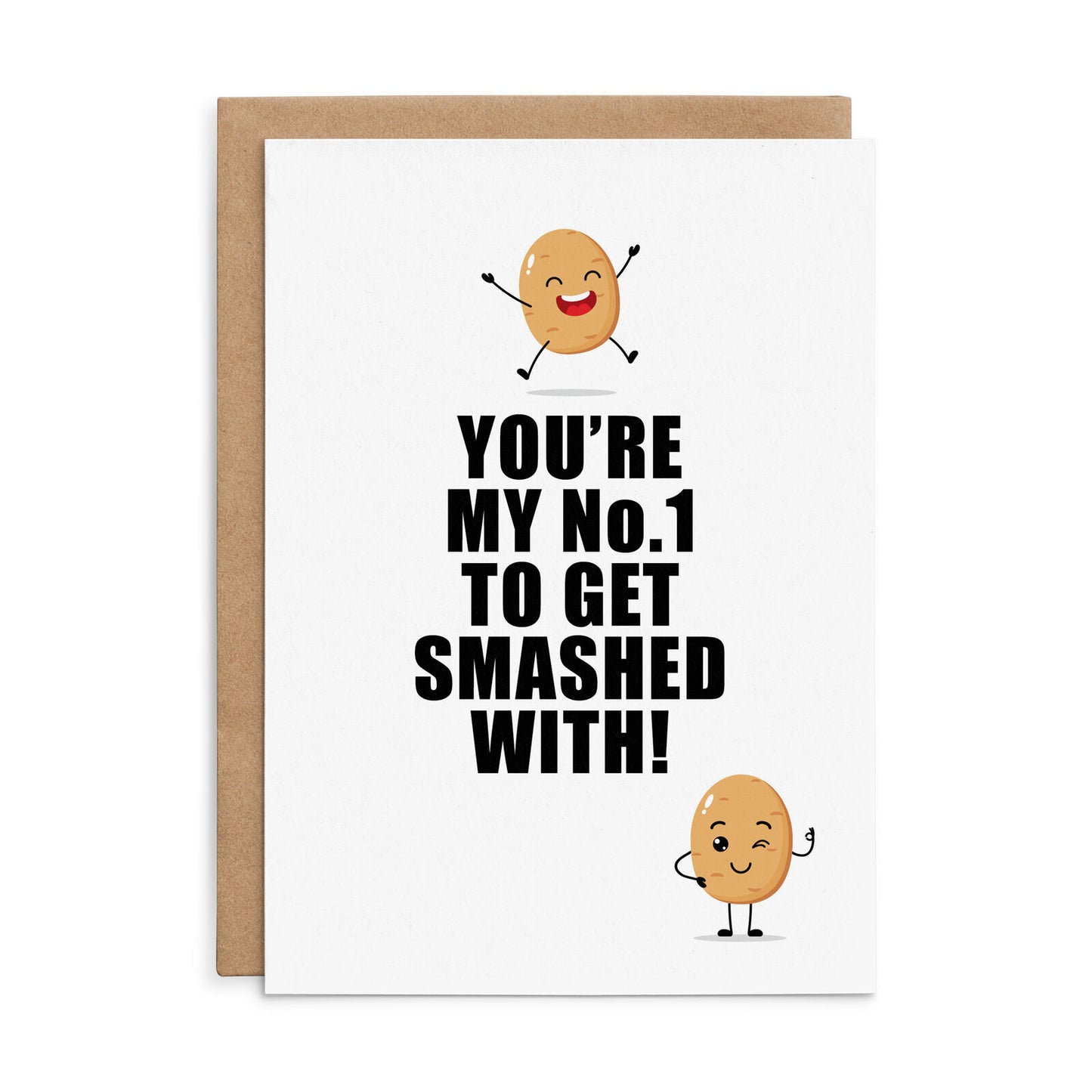 X140 - You're my no.1 to get smashed with - Defamations Birthday Card