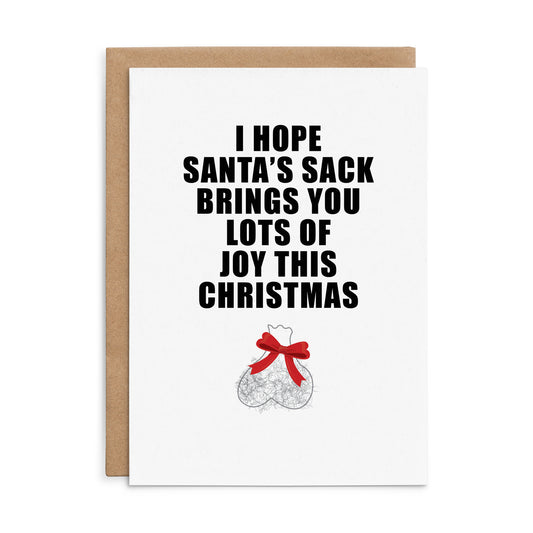 XC04 - I hope Santa's sack - Defamations Christmas Card