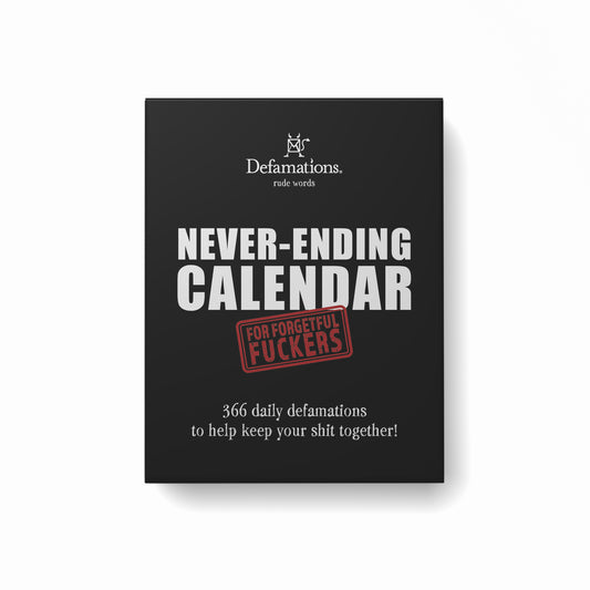 Defamations Never-Ending Calendar - Black