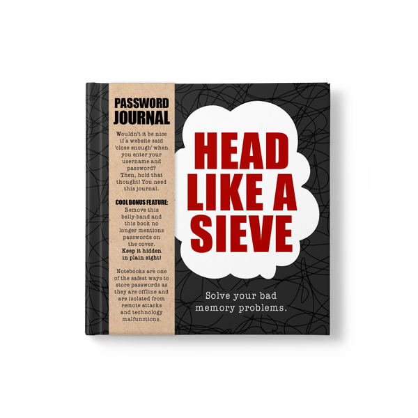 DPW001 - Head like a sieve - Password Journal