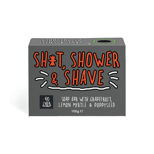 GSB008 - Shit, Shower and Shave - Go Lala Soap Bar