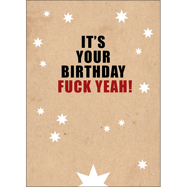 X31 - Fuck yeah rude birthday card