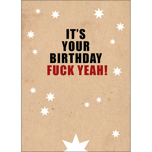 X31 - Fuck yeah rude birthday card