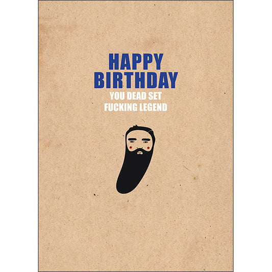 X47 - Fucking legend rude birthday card
